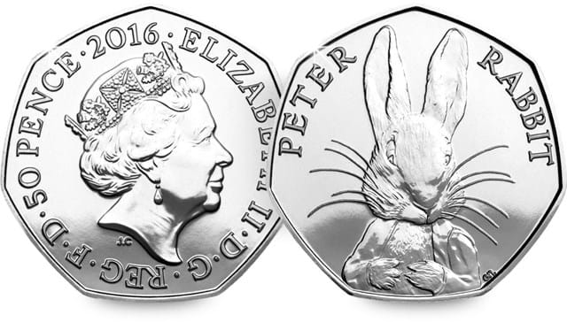 ST 2016 Beatrix Potter Peter Rabbit 50p BU Coin (Both Sides)